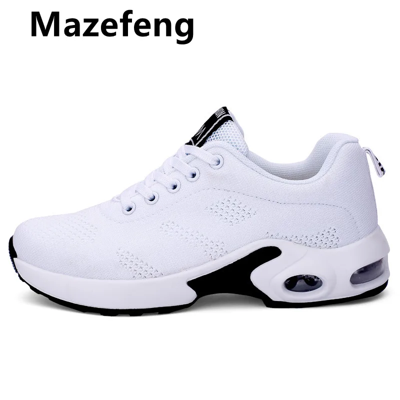 

Mazefeng Брендовая женская повседневная обувь модная дышащая прогулочная сетчатые кроссовки на плоской подошве для женщин 2021 тренажерного зал...