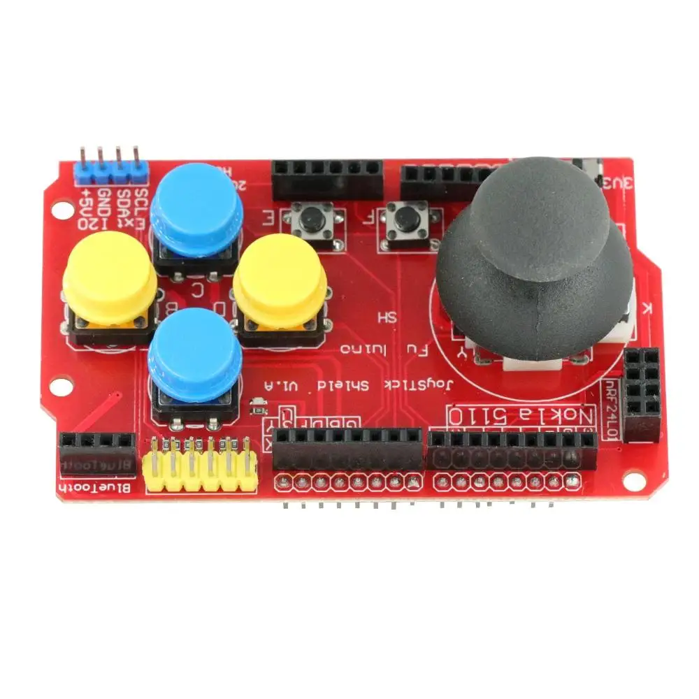 Joystick Shield for Arduino Expansion Board Analog Keyboard and Mouse Function | Электроника