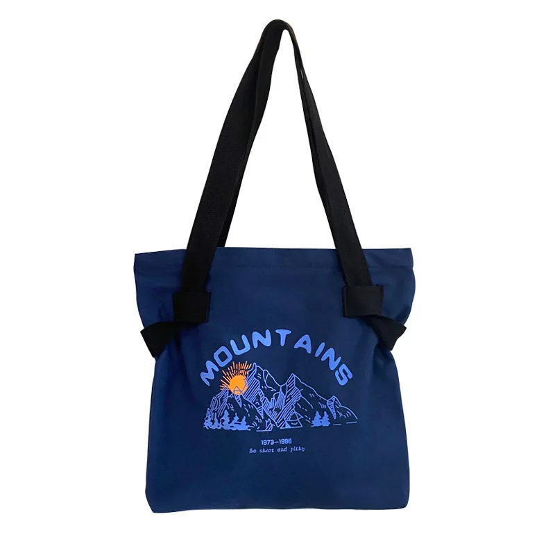 

New Large-capacity Canvas Women's Bag Casual Versatile Three-dimensional Shoulder Bag Multi-color Zipper Portable Shopping Bags