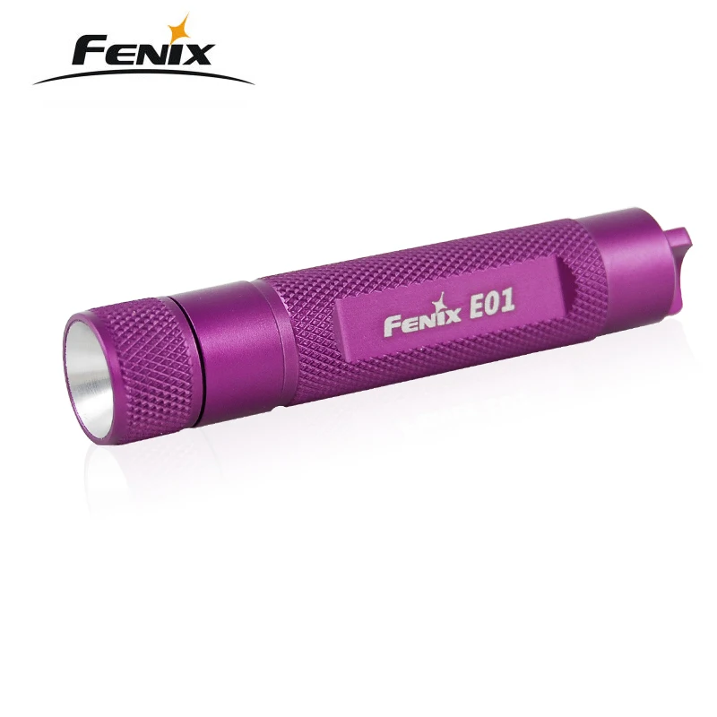 Светодиодный мини-брелок Fenix E01 золотой подарок фонарик с батареей ААА | Лампы и