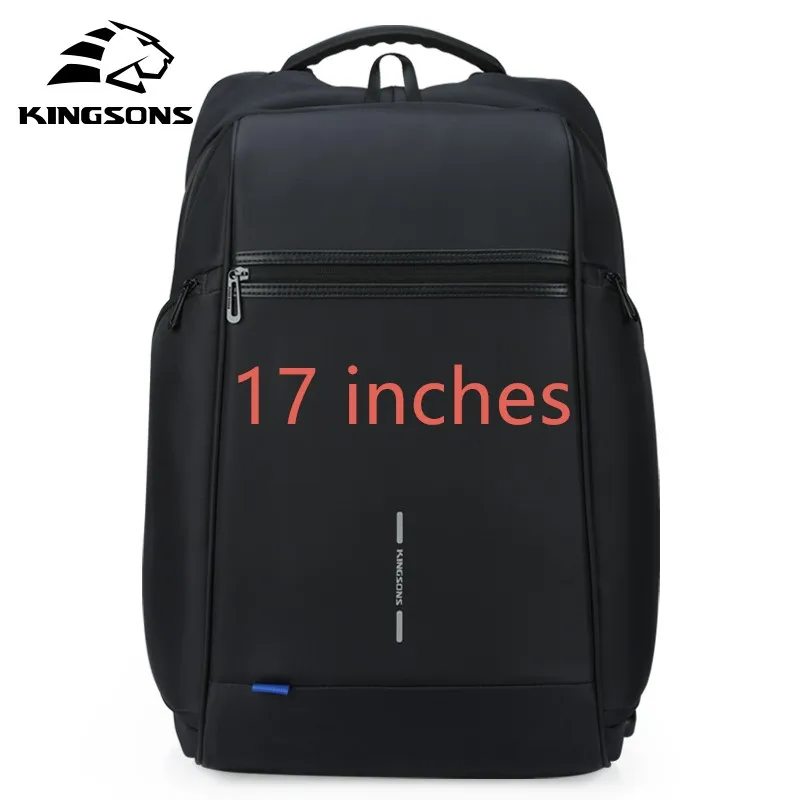 17 inches KINGSONS новая Для мужчин Для женщин 15 17 дюймов рюкзак для ноутбука моды многослойная космическая износостойкая Бизнес рюкзак для отдыха и путешествий - Цвет: 17 inches