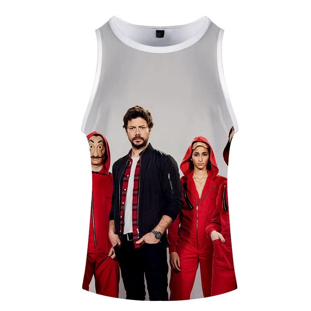 

Movie Money Heist The House of Paper La Casa De Papel T Shirt Men Funny Berlin 3D Print T shirt Mens Clothing Summer Tops tee