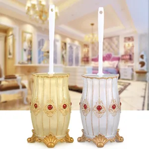 Ванная комната Чистящая Щетка с держателем с подставкой набор Ванная комната аксессуары туалетный ершик из смолы комплект Туалет украшения