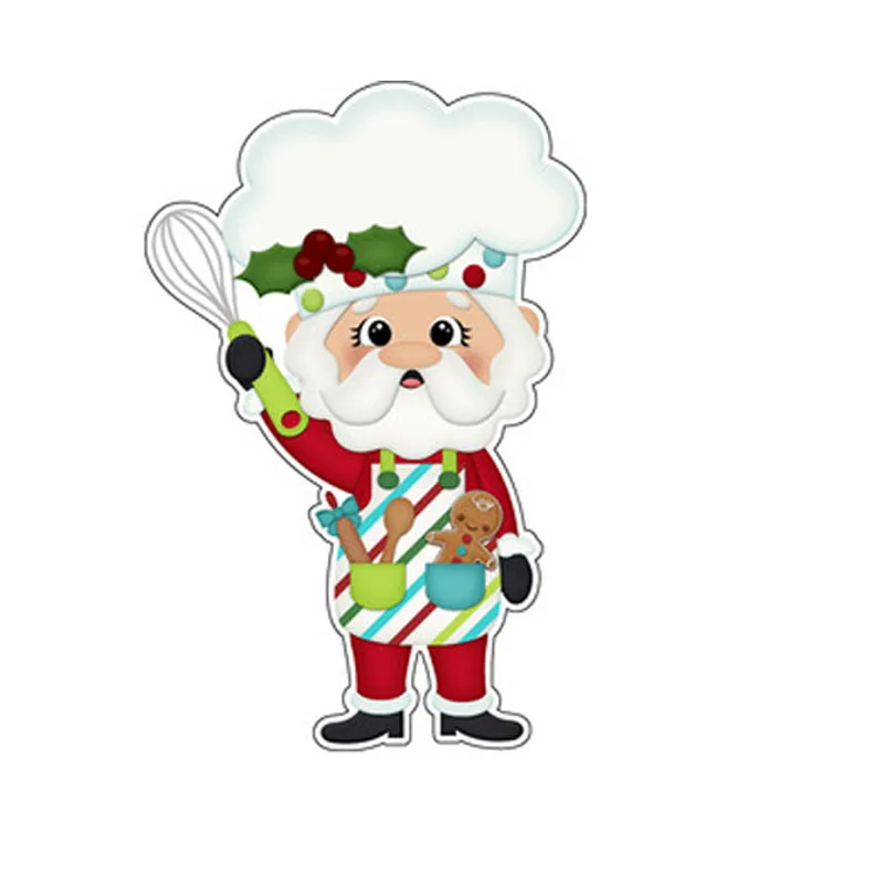 Рождественские маленькие Имбирные металлические Вырубные штампы с Санта