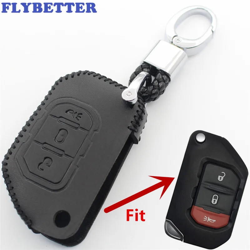 Флип-чехол FLYBETTER из натуральной кожи с 3 кнопками и дистанционным управлением для