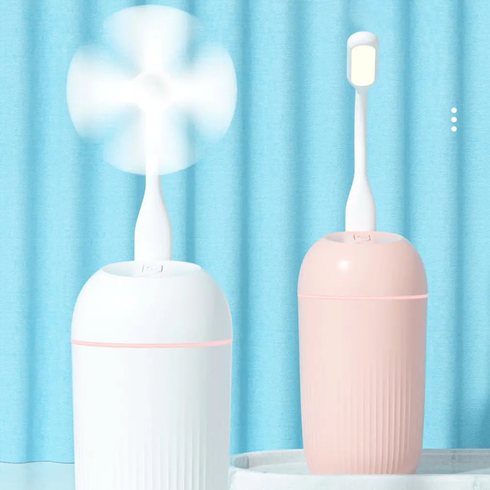 

USB Silent Humidifier Soft Night Light Aroma Diffuser Continuous/Intermittent Spray Office Home Humidifier