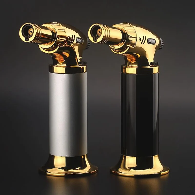 

Kitchen Lighter Outdoor Barbecue Ignition 1300 C Welding Gun Metal Windproof Gas Lighter Cigar Butane Lighters Torch Spray Gun