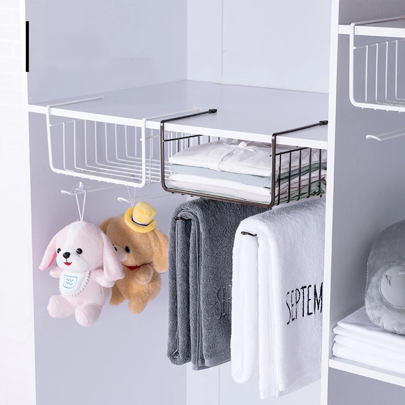 Подвесная полка для кухонного шкафа железная сетчатая корзина хранения