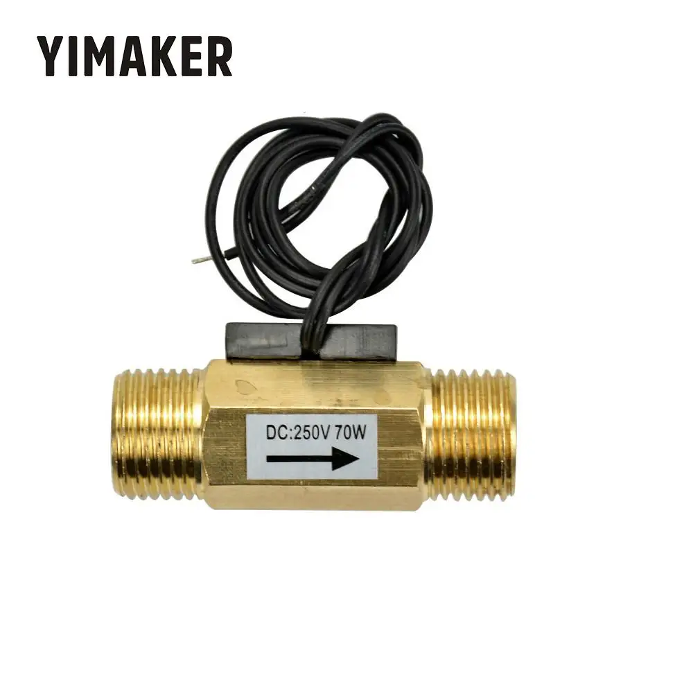 Счетчик расходомер YIMAKER латунный DC250V 70W 4 внешних зубцов магнитный