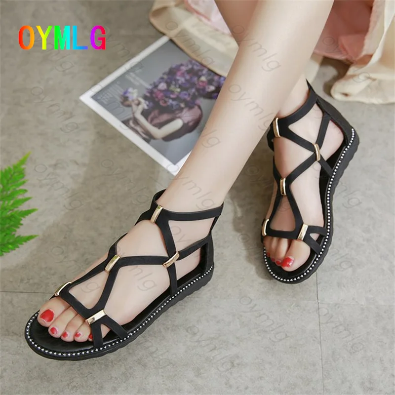 

Женские матовые кристаллы Sals, на молнии сзади, летняя римская мода, 2021