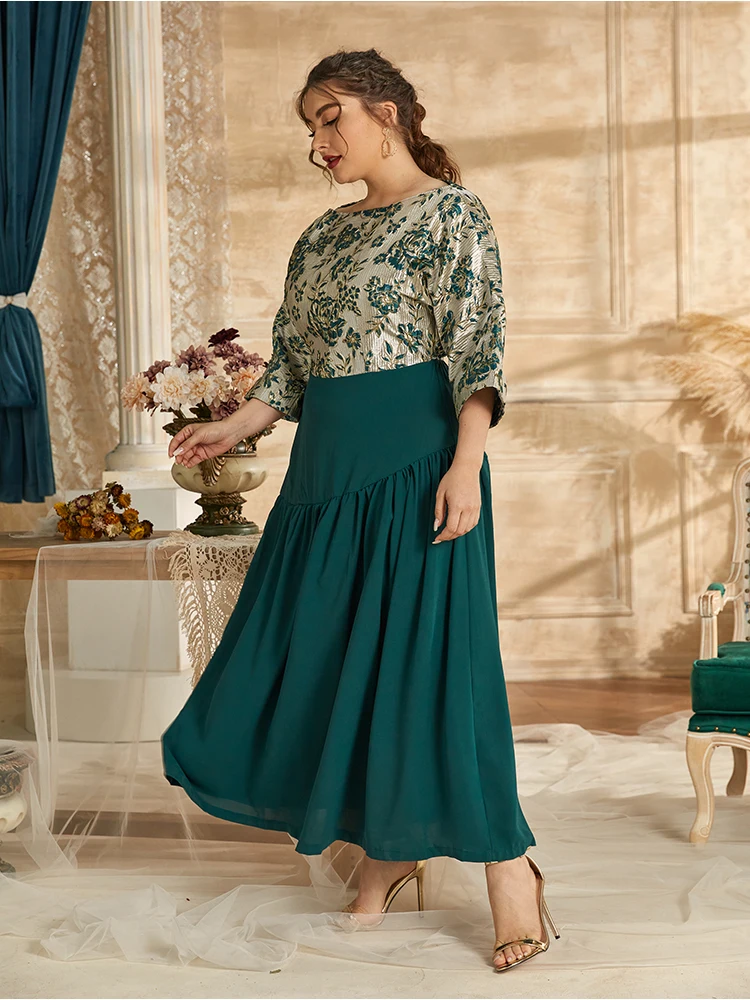 2021 Abaya длинные весенние женские платья с рюшами для девушек Большие размеры