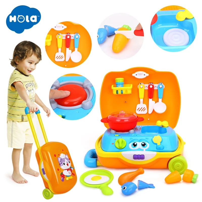 HOLA TOYS 3108 детские игрушки для детей Дорожный чемодан пикника | Игрушки и хобби