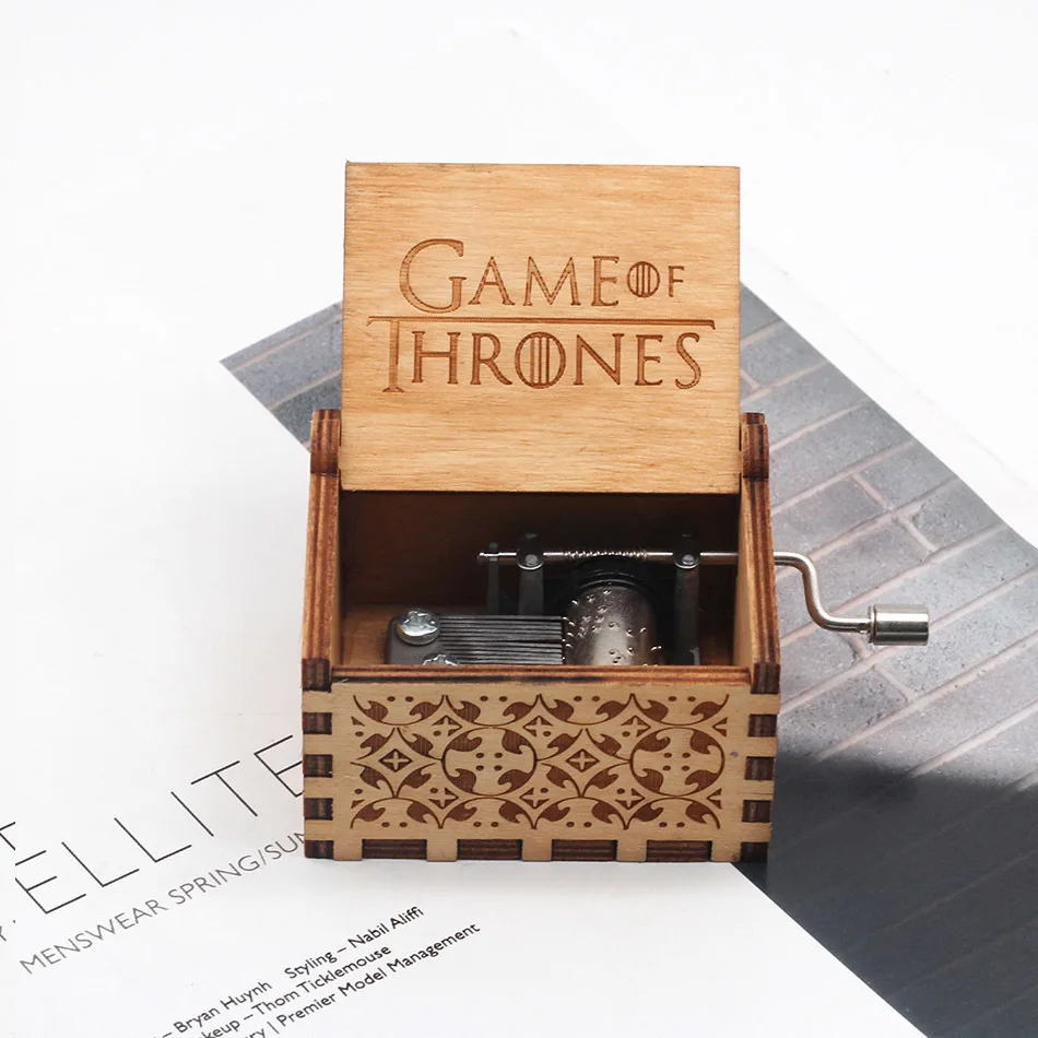 Game Of Thrones Горячая Распродажа,, музыкальная шкатулка Звездные войны, Крестный отец, Радужный замок в небесах, Рождественский подарок - Цвет: Game Of Thrones