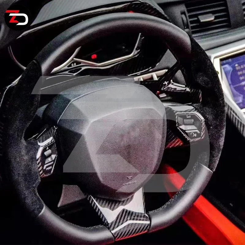 Продажа Вакуумная накладка на руль из сухого углеродного волокна для Lamborghini LP700 LP720 LP750