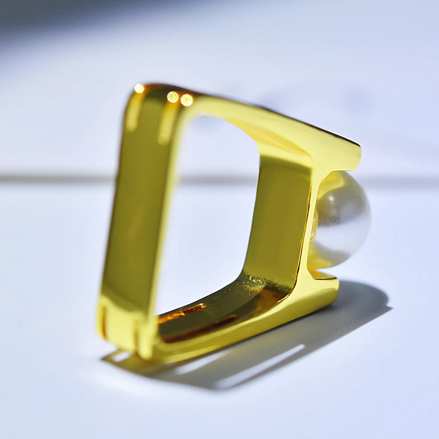 

Pearl Jewelry 14K Yellow Gold Rings for Women 2021 Fashion White Wedding Jewelry Pure Bizuteria Gemstone Anillos De Wedding Ring