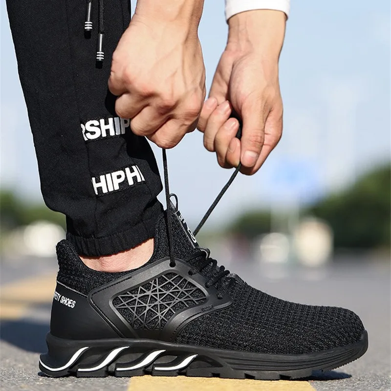 DEWBEST 2021 Сталь носком рабочая обувь для Для мужчин не прокалываются сертификат