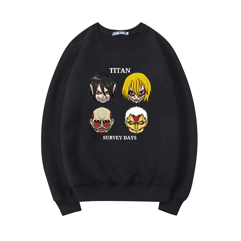 

Anime Attack on Titan Graphic Hoodied Women 2021 Autumn Funny Japanese Manga Long Sleeve Streetwear Harajuku Sweatshirt Lady