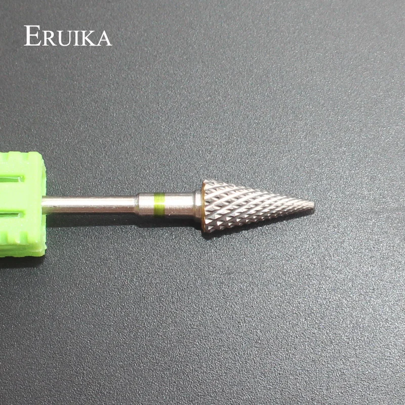 ERUIKA, 1 шт., твердосплавные сверла для маникюрного салона с зонтиком, Электрический Маникюрный сверлильный станок, роторная пилка для ногтей, удаляет принадлежность для чистки