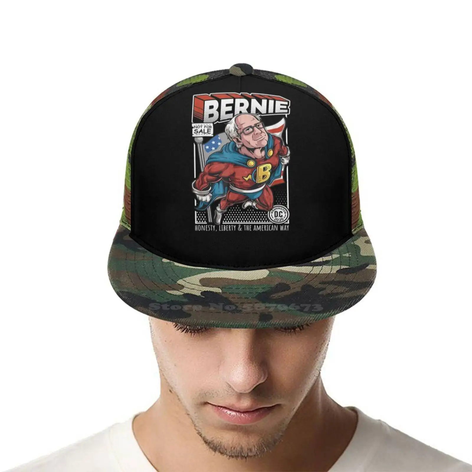 Берни Сандерс супергероя на помощь 2020 выборов настраиваемая бейсболка головные