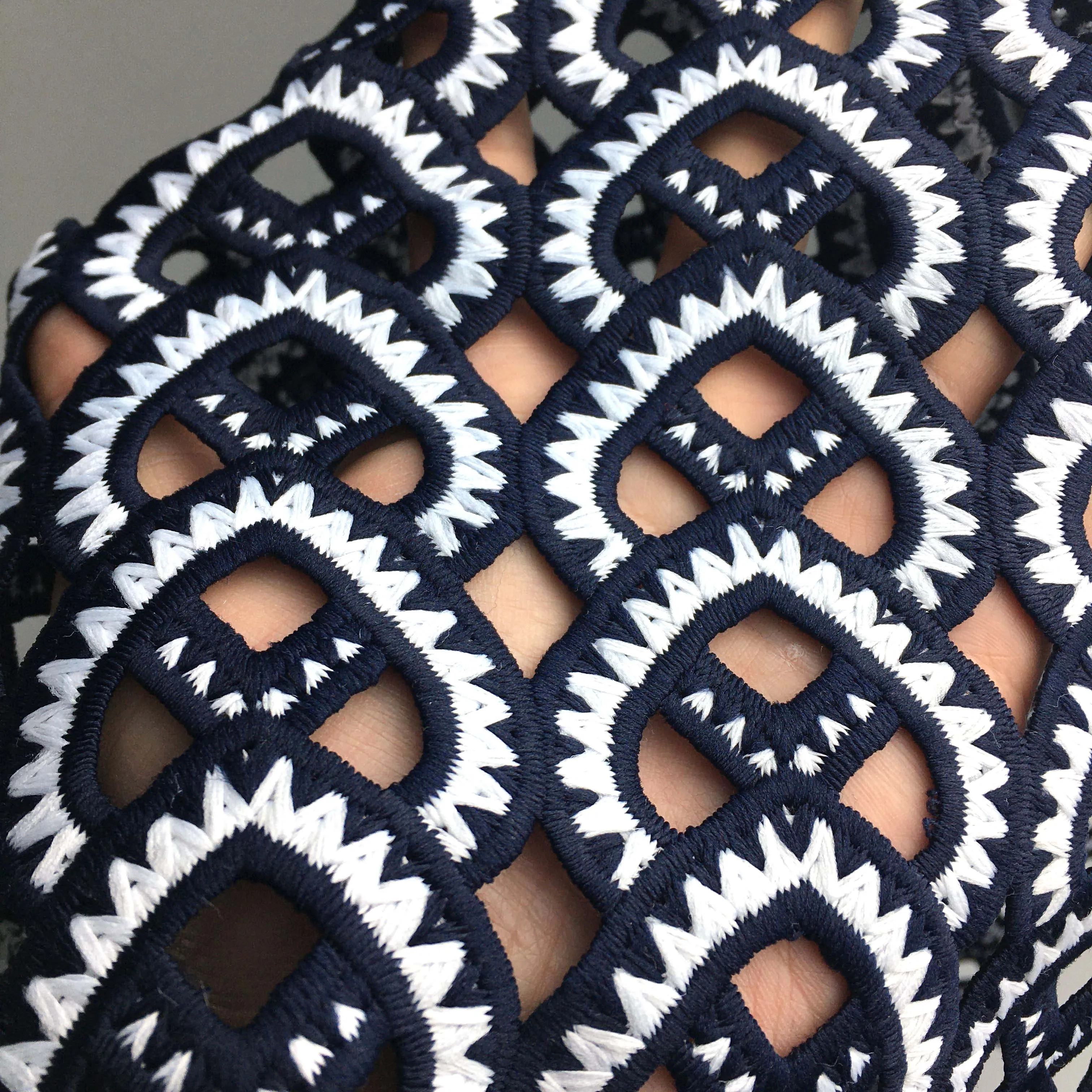 

Polyester Soft Hand Feel Heavy Quality Guipure Embroidery Water Soluble Chemical Lace Fabric