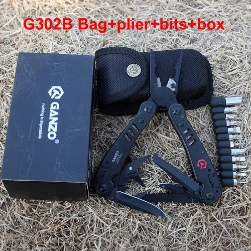 Ganzo инструмент нож мульти инструменты плоскогубцы G302B G302H Ganzo нож для выживания складные плоскогубцы Повседневная Экипировка многофункциональные инструменты плоскогубцы для кемпинга - Цвет: G302B