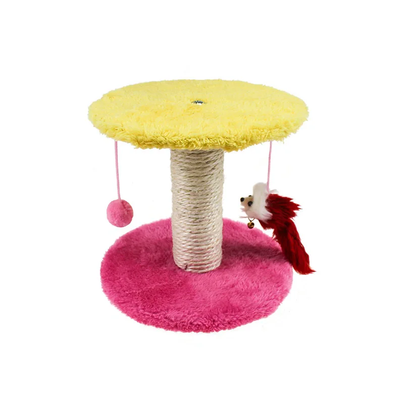 

Spot best double-layer double-ball mouse and cat climbing frame 20cm sisal cat catching plate column tree cat jumping platform