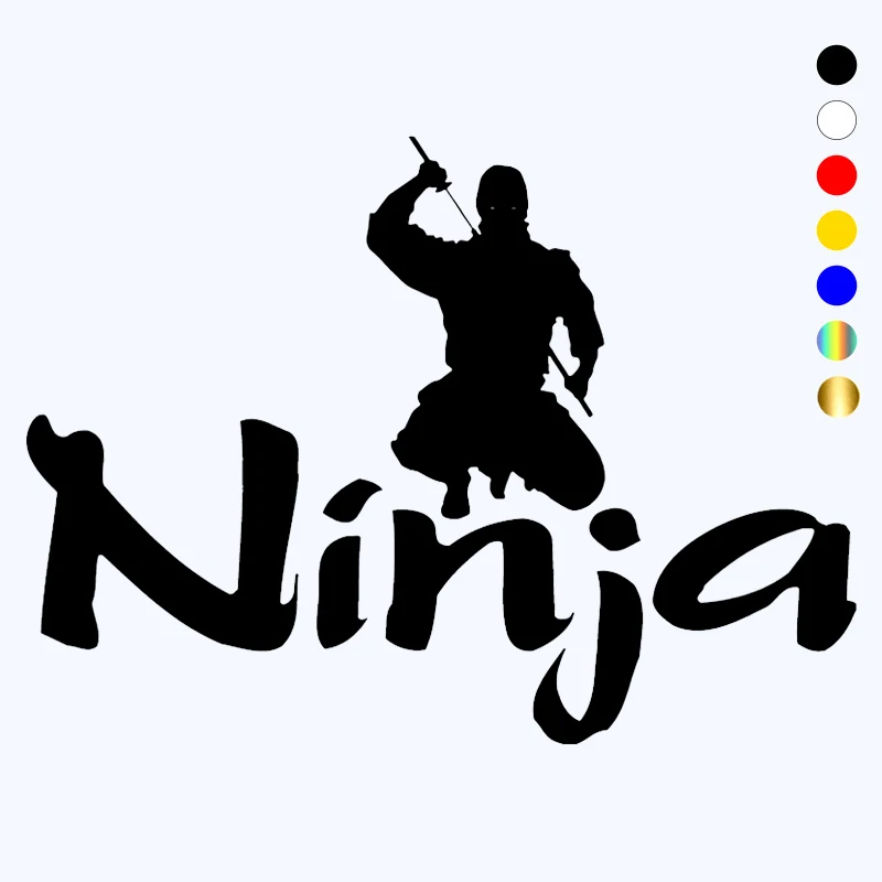 

CK2357# Various Sizes Ninja funny car sticker vinyl decal white/black car auto stickers for car bumper window car decorations