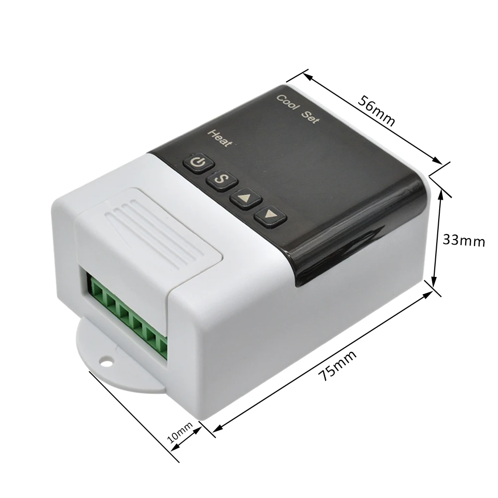 AC110V 220V W3001 XH-W3001 цифровой термостат для контроллер температуры для инкубатора DC 12V 24V терморегулятор тестер температуры