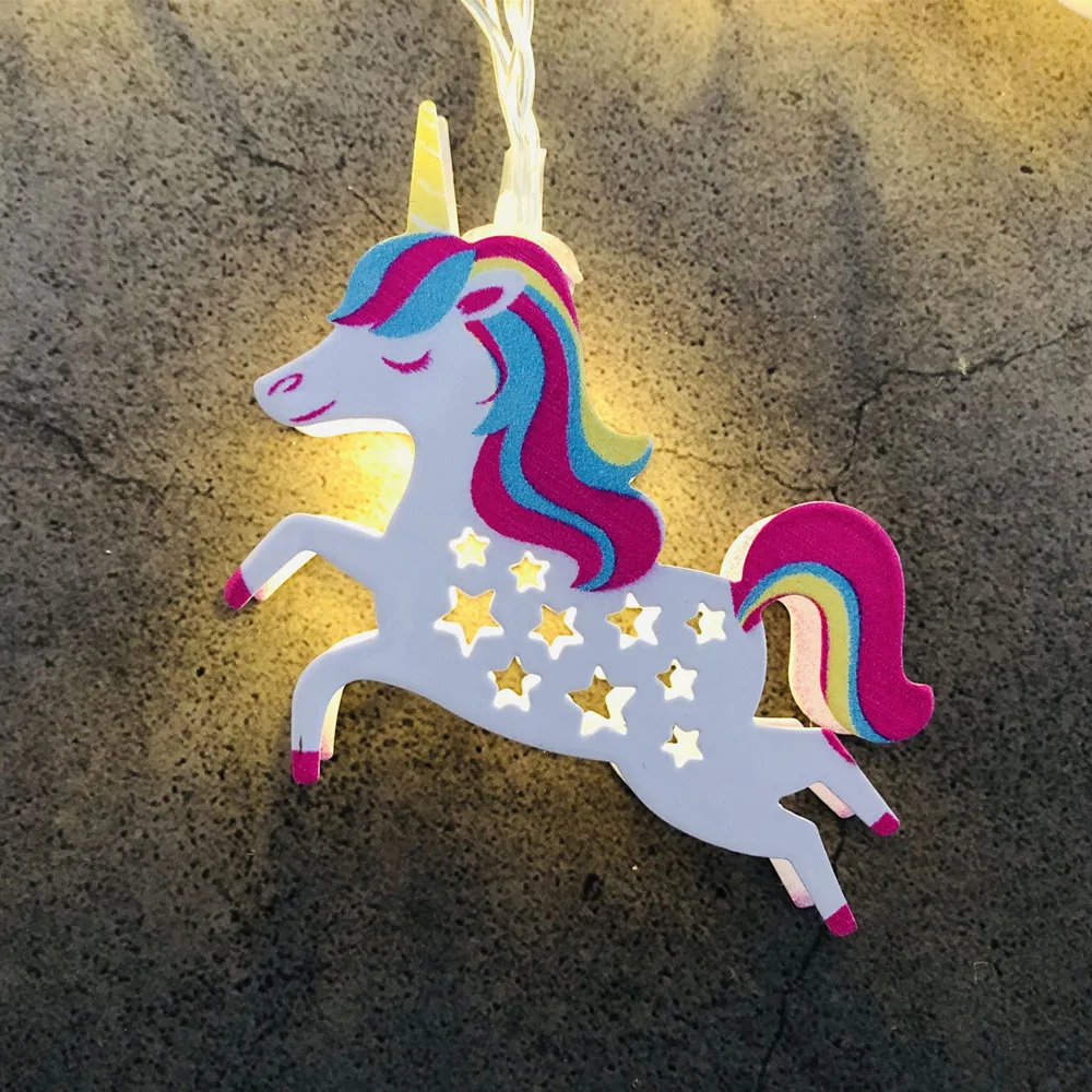 Светодиодная гирлянда Единорог с питанием от батарейки | Освещение