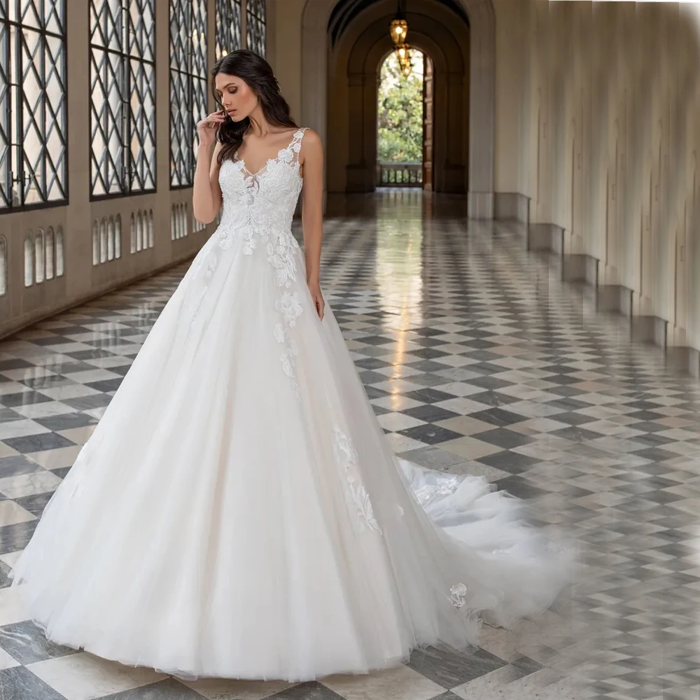 

Robe de mariee Ball Gown Wedding Dress 2022 New arrival Lace Appliques Off the Shoulder Princess Bride Gown Vestido De Noiva