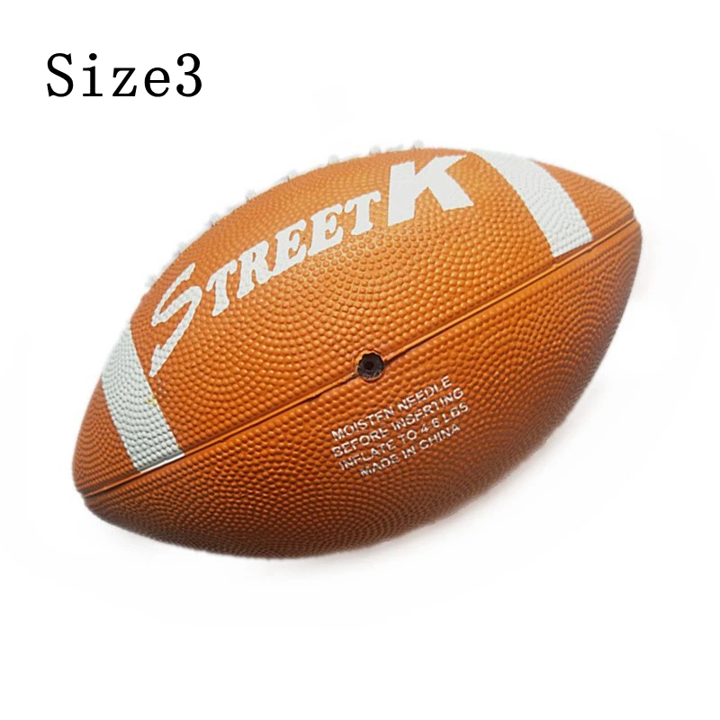 Новый детский резиновый нескользящий износостойкий тренировочный мяч для регби