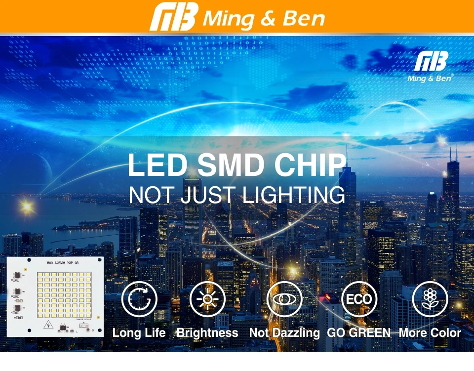 Светодиодный чип SMD2835 с бусинами, умный IC 220 В вход 10 Вт 20 Вт 30 Вт 50 Вт 100 Вт, сделай сам, для наружного прожектора, прожектор, холодный белый, теплый белый