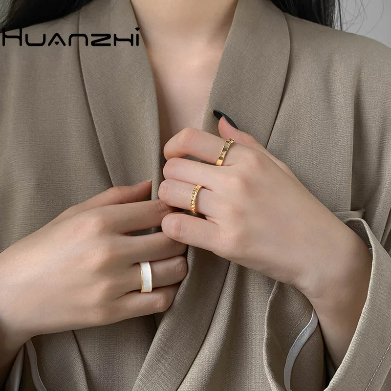 HUANZHI 2020 Новые 3 шт/набор винтажные минималистичные эмалированные закрученные