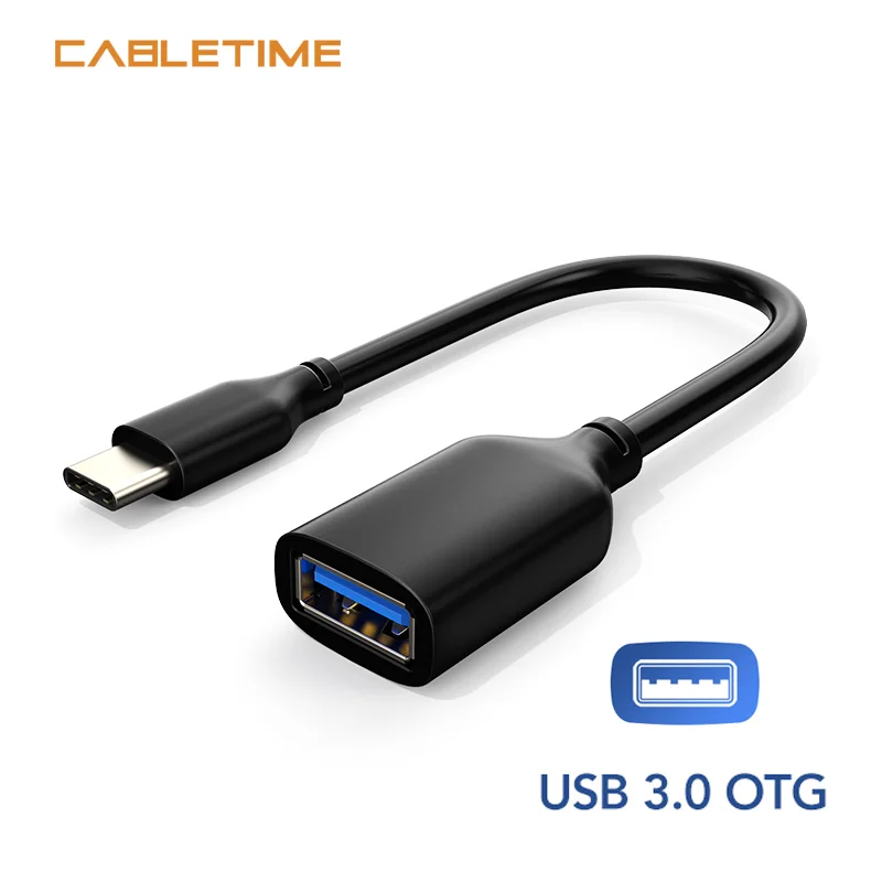 CABLETIME USB C to 3.0 OTG Adapter Male Female Data Transfer Converter for PC Laptop Samsung Huawei N373 | Электроника
