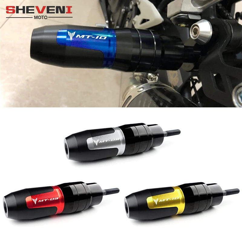 

For YAMAHA MT03 MT09 MT10 MT 03 FZ09 FZ10 Motorcycle Accessories CNC Frame Crash Pads Exhaust Sliders Crash Protector with logo
