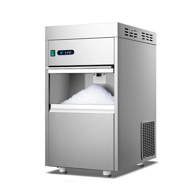 

BLO-180 Snowflake Ice Maker 720W Commercial Fully Automatic Pellet Ice Crusher 180kg/Day Vertical Ice Crusher