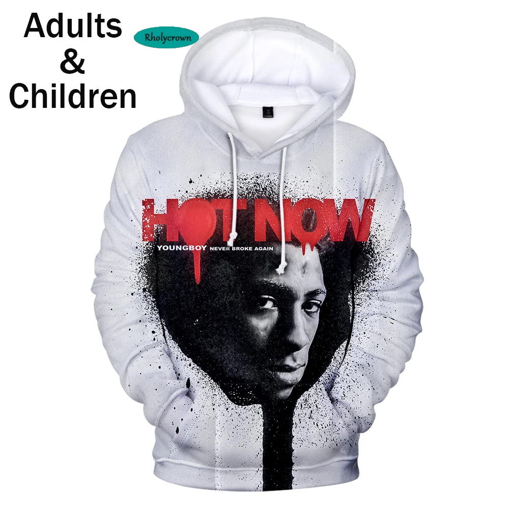 

Streetwear Youngboy Never Broke Again 3D Hoodies Men/women Popular Cotton Harajuku Youngboy Men's Hoodies 3D Print Clothes tops