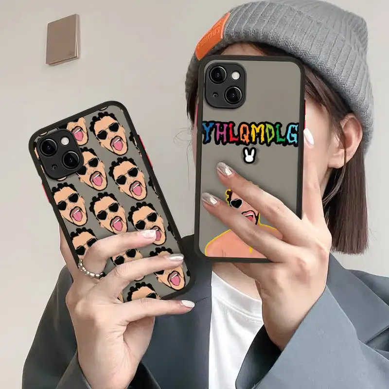 

Bad Bunny Maluma Phone Case For iphone 12 11 13 Pro Max X XS Max XR 7 8 6 Plus 12mini Translucent Matte Shockproof