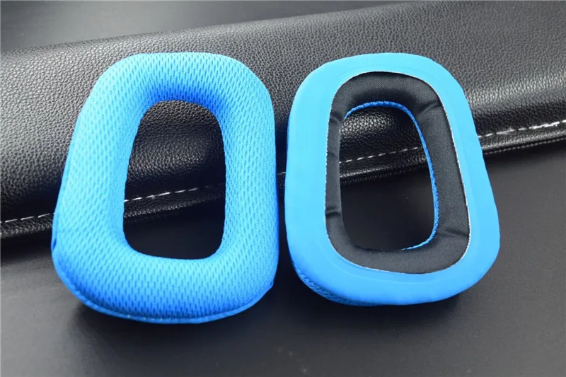 Blue Ear Pads Накладки для наушников для logitech G35 G930 G430 F450, Сменные подушечки для наушников, накладки для наушников, губка для головы - Цвет: Blue Ear Pads