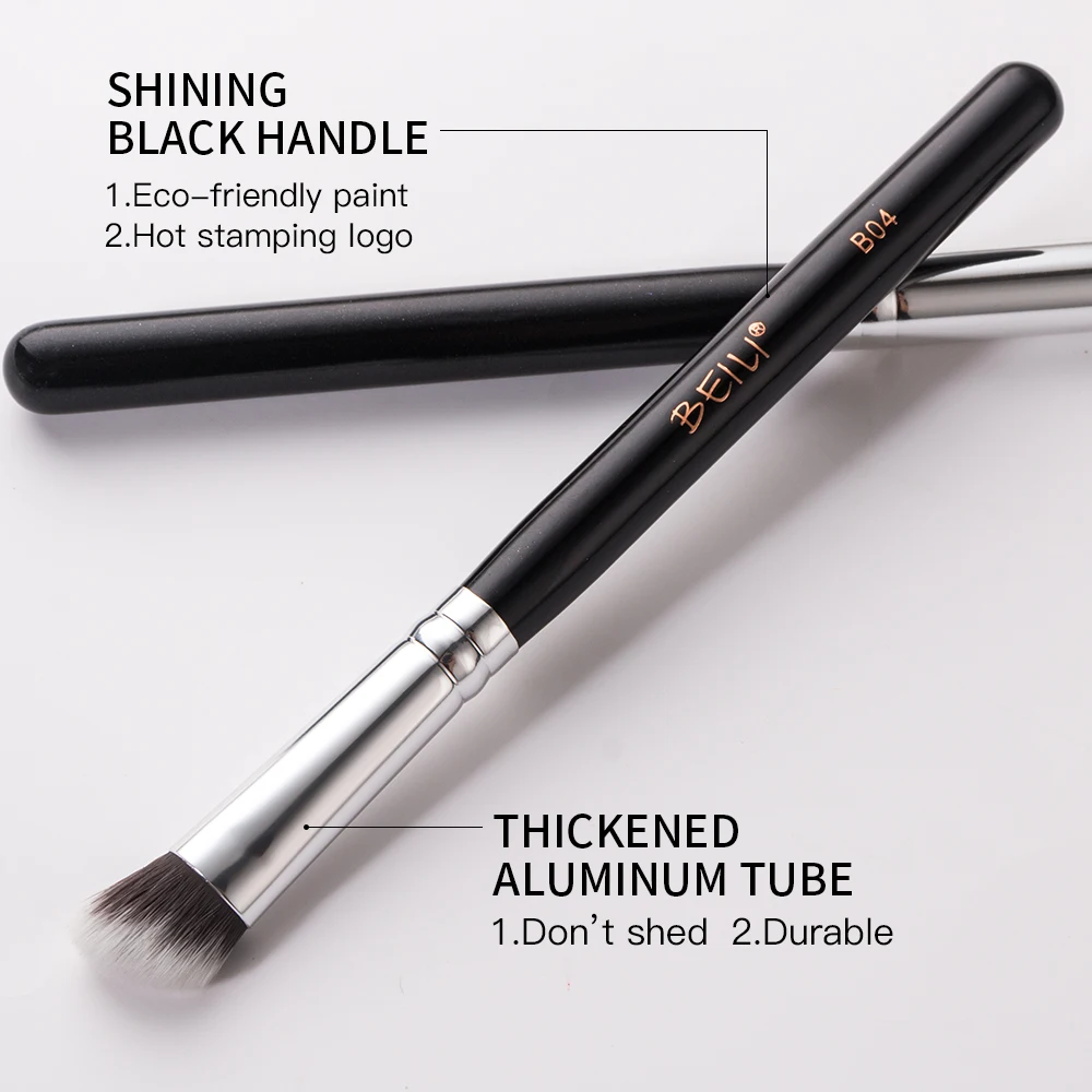 Набор кистей для макияжа BEILI 4 шт./3 шт. профессиональные кисти теней детальный