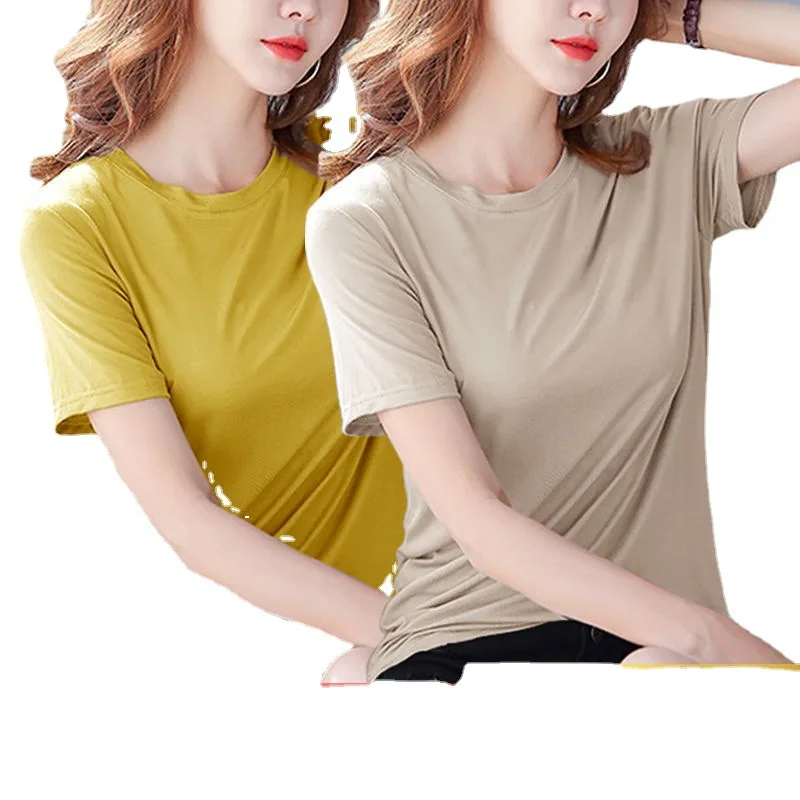 

2021 new T-shirt solid T-shirt casual T-shirt