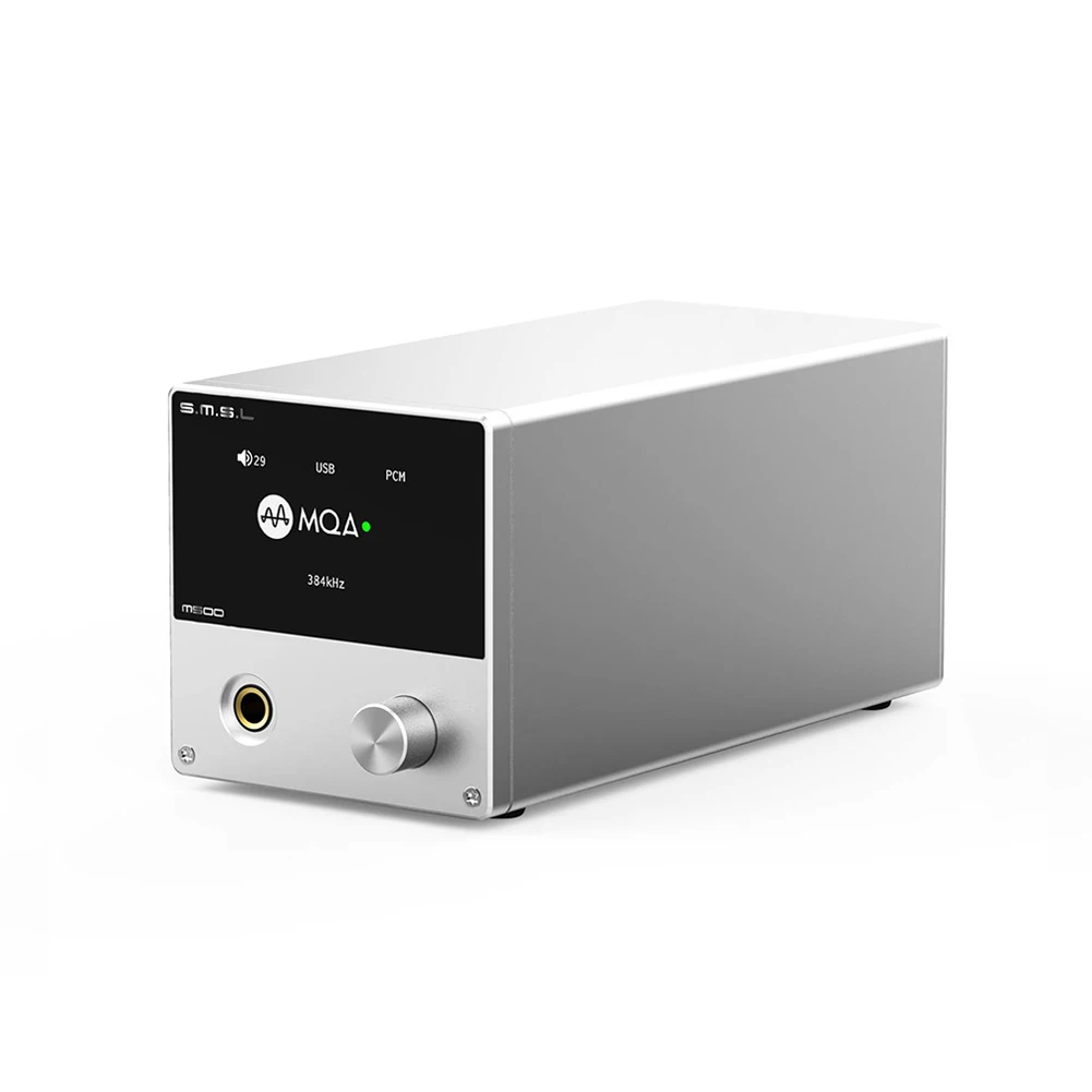 SMSL M500 MQA USB ЦАП усилитель для наушников ES9038PRO чип RCA оптический Caoxial аудио декодер усилители DSD Mini XMOS XU-216 - Цвет: M500-Silver