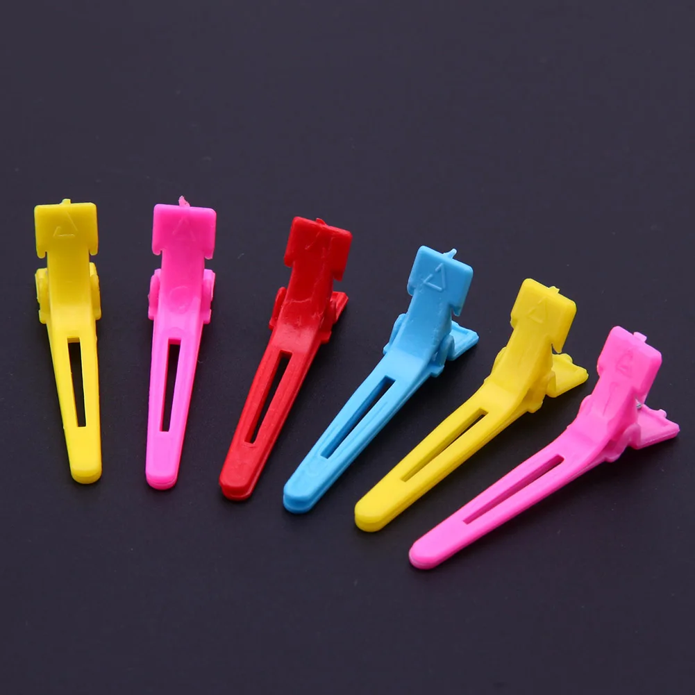 50 шт многоцветные пластиковые клипсы Утконос позиционирование шпилька заколки
