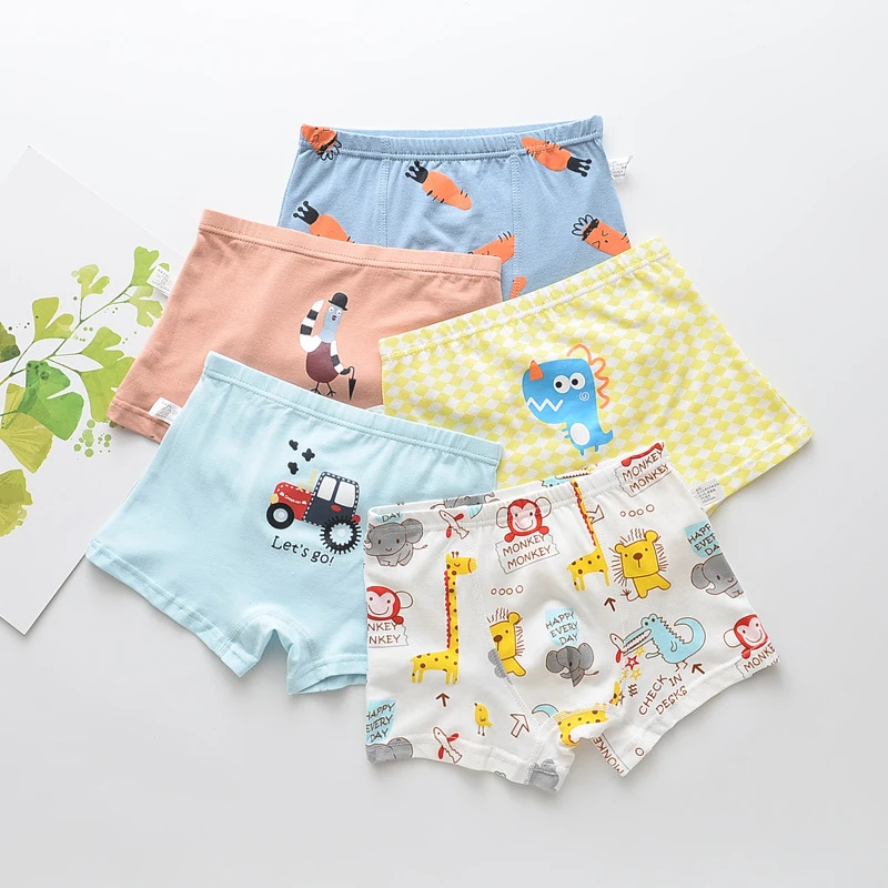 5 шт./лот детские трусы боксеры для мальчиков и девочек|Трусики| |