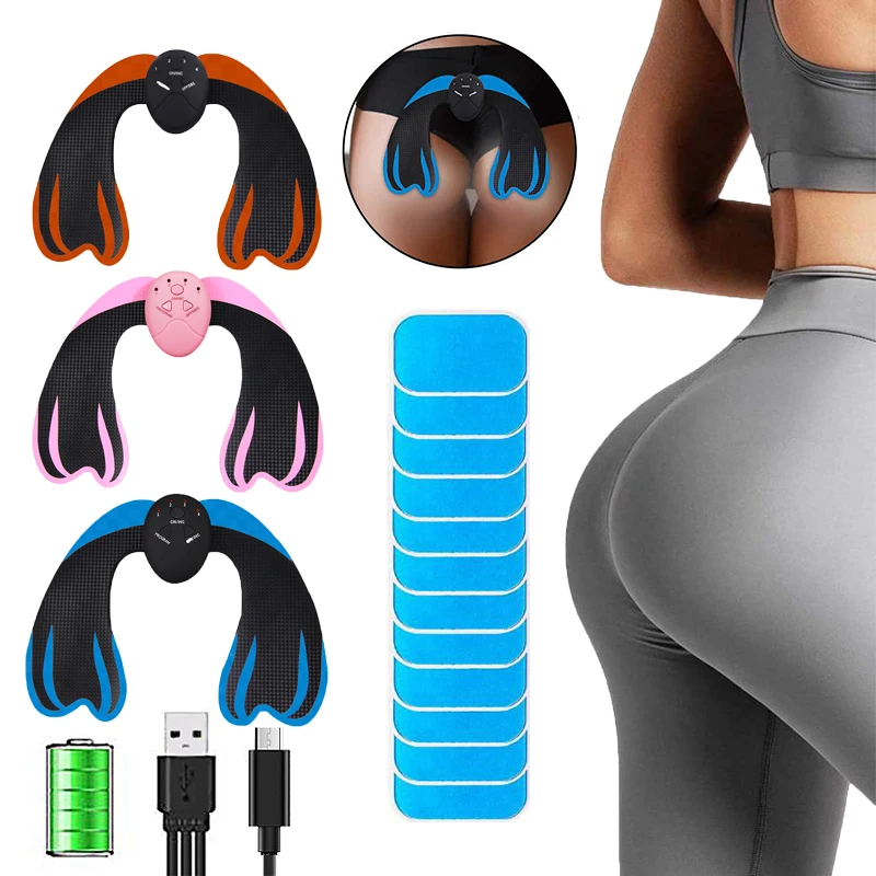 

EMS Hip Muscle Stimulator Buttock Lifting and Shaping Massager Indoor Fitness Slimming Hips Trainer Electric Weight Loss Sticker