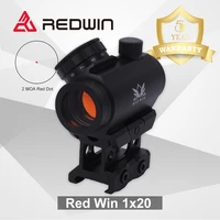 red win 2 moa red dot 1 moa cap adjust 11 level red illumination weaverpica riser mount 1x20 red dot scope fit for ar platform