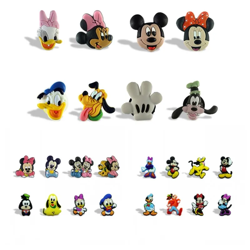 mix100pcs 100 шт./лот магниты на холодильник из ПВХ с изображением Микки и Минни Маус, магнитные наклейки для домашнего декора, магниты на холодильник, вечерние магниты, подарок для детей - Цвет: mix100pcs