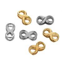 10pcs stainless steel heart infinite 8 shaped charms for diy jewelry gifts making necklace bracelet pendants findings bulk