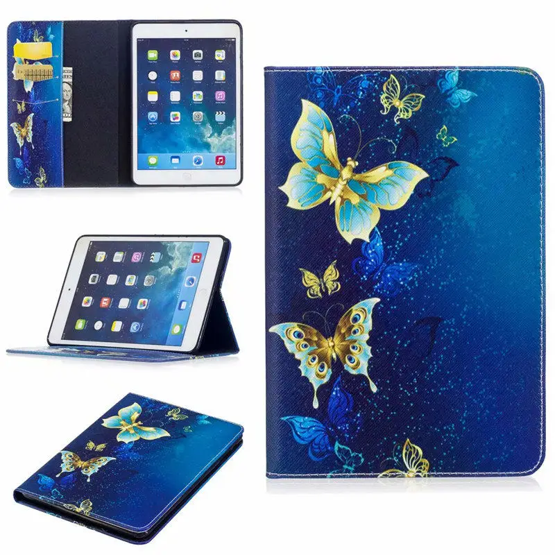 Модный чехол с принтом для Apple Ipad Mini 1 2 3 4 5, умный чехол, чехол для планшета, милый силиконовый чехол из искусственной кожи с подставкой