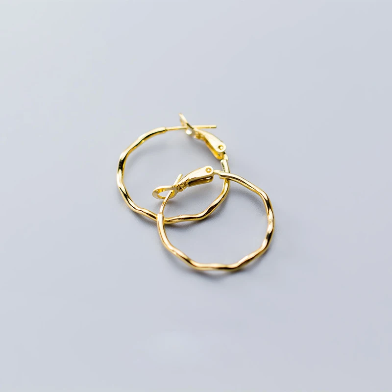 Trustdavis 925 пробы, серебряные серьги-кольца 2,4 см, серьги S925, подарок для женщин, девушек, подростков, ювелирное изделие DA300